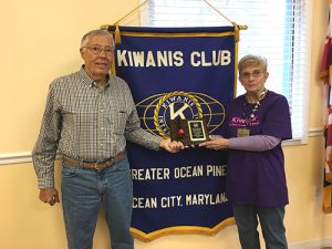 Kiwanis Club Of Greater Ocean Pines-Ocean City Awarded 2015 Red Kettle Drive Third Place