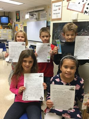 Second Graders At OC Elementary Exchange Pen-Pal Letters With Children From Maui