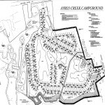 The site plan for the proposed Ayers Creek Campground is pictured. Image courtesy of RD. Hand and Associates Inc.