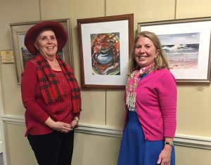 Delegate Mary Beth Carozza Displays Artwork Of Local Artist Outside Of Her Office