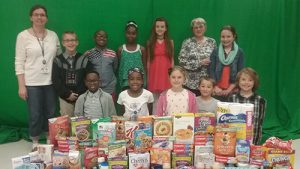 Buckingham Elementary K-Kids Club Present The Spirit Kitchen With Food And Personal Hygiene Items