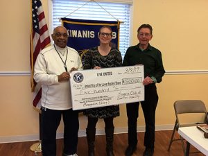 Kiwanis Club Of Greater Ocean Pines-Ocean City Contributes $500 To United Way Imagination Library Program
