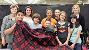 Builders Club Of Berlin Intermediate School Makes 25 Blankets To Donate To Diakonia