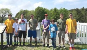 Boy Scout Troop 261 Paints Colonial Kitchen Garden Fence At Historic Rackliffe House
