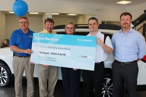 Buchanan Subaru Donates $5,000 To MAC Inc.