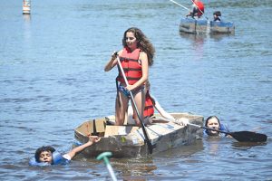 Students’ Cardboard Boats Put To Test On Pocomoke River