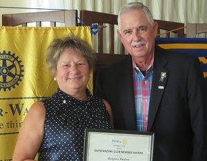 Margaret Mudron Presented With Ocean City/Berlin Rotary Club Outstanding Club Member Award