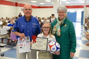 Worcester Prep Fourth Grader Lilly Doran Presented With Second Place Ribbon For OC Elks Lodge Drug Awareness Poster Contest