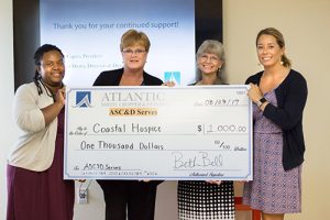Atlantic/Smith, Cropper & Deeley Support Coastal Hospice With $1,000 Donation