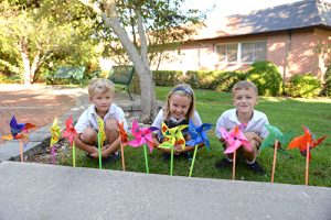 Worcester Prep First Graders Show Off Pinwheels For Peace