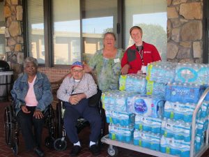 Staff And Residents From Berlin Nursing And Rehabilitation Center Donate Water To American Red Cross