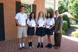 Four Worcester Prep Students Named Commended Students In The 2018 National Merit Scholarship Program