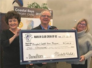 Marlin Club Crew Of OC Donates $1,000 To Maryland Coastal Bays Program
