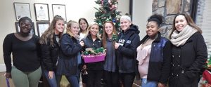 Members Of OC/Berlin Leo Club Present Berlin Nursing Home Residents With Homemade Christmas Ornaments
