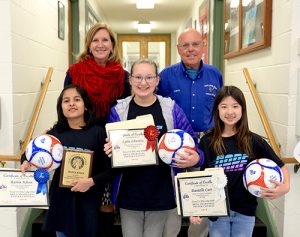 OC Elks Lodge Presents Three WPS Lower School Students With Awards For Winning 2018 Elks Drug Awareness Poster Contest