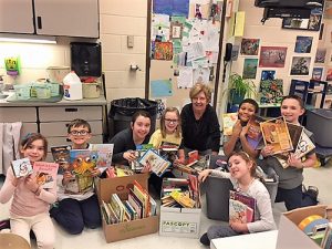 Buckingham Elementary Kiwanis K-Kids Club Holds Book Drive