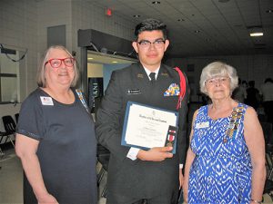 Stamnas Receives Daughters Of The American Revolution Silver DAR Outstanding Cadet Medal