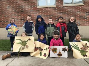 Ocean City Elementary School Kindergarten Class Reads Leaf Man