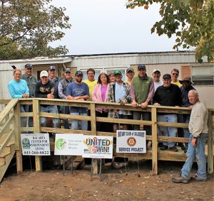 Rotary Club Of Salisbury And The Chesapeake Housing Mission Assist In Constructing Wheelchair Ramp For Marine Vet