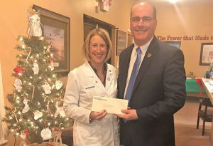 Drs. Chris And Tracy Rush Donate $1,796 To Worcester County Education Foundation