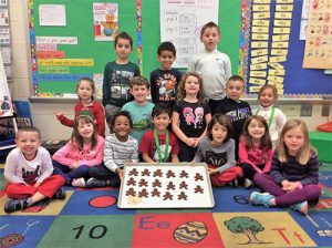 OC Elementary Kindergarten Students Create Gingerbread Men