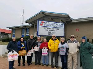 Democratic Women’s Club And Indivisible Worcester Deliver Coffee And Donuts To U.S. Coast Guard