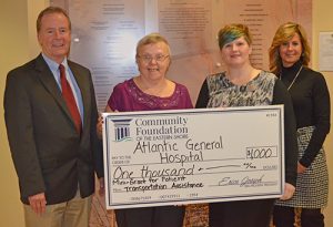 Community Foundation Of Eastern Shore Awards AGH $1,000 Mini-Grant
