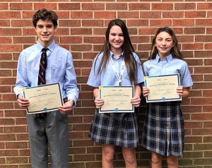 Seventh Grader Lexi Berrie Wins First Place In Annual Worcester Prep Geography Bee