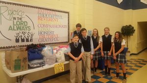 Most Blessed Sacrament Student Council Holds Coat Drive In Celebration Of Catholic Schools Week