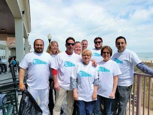 Staffers At Dunes Manor And Suites Pick Up Over 100 Pounds Of Styrofoam, Plastic And Paper As Part Of Their Earth Day Clean Up