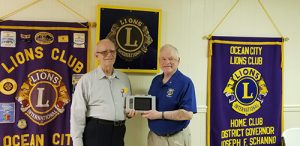 Ocean City Lions Club President Presents New Vision Screening Equipment To The Club’s Vision Screening Committee