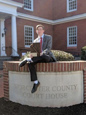 Stephen Decatur High School Junior Jayden Johnstone Earns The Title Of Best Witness During Worcester County Mock Trial Law Day Competition