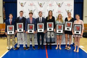 Nine Worcester Prep Seniors Earned Commemorative Plaques For Joining 12-Letter Club
