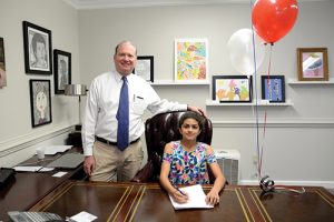 Worcester Prep Fourth Grader Mia Jaoude Acted As Head Of School