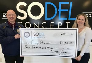 SoDel Cares Donates $4,000 To Camp Barnes