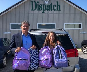 Ravens Roost 58 Donates Bookbags To Worcester Youth & Family Counseling Services