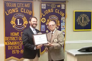 Williams Receives OC Lions Club’s Pasher Bishop Award