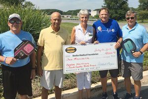 Team Cancer & Team Cardiac Pickleball Captains Donate $2,000 To Beebe