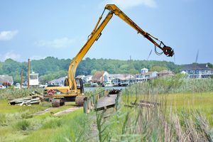 Contractor Removes OP Community’s Crabbing Pier