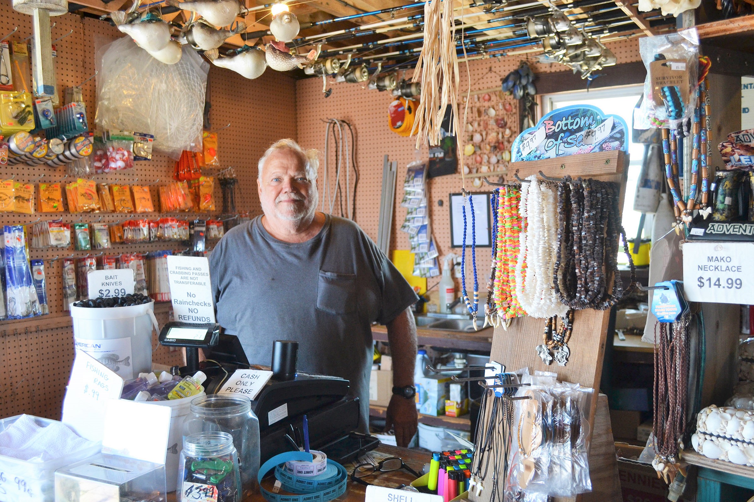 08/01/2019, 'Fishing Pier Pete' Loves His Job, Helping People; Jones A  Mainstay On Wicomico Street For 23 Years