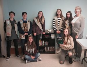 Girl Scout Troop 812 Donates CD Library To Northern Worcester County Senior Center