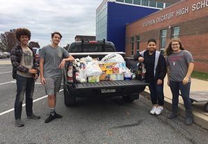 Decatur SGA Collects Nearly 1400 Pounds Of Food For Diakonia