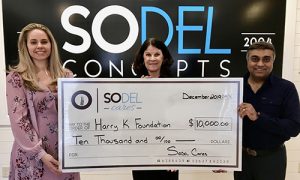 SoDel Cares  Donates $10K To Harry K. Foundation