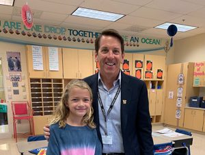OCES Third Grader Gets Visit From Board Of Ed Member Ferrante