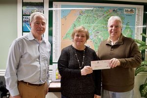 Pines Officials Present Check To Worcester County Veterans Memorial Foundation