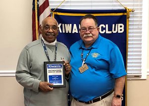 Chinn Presented With “Distinguished Service” Recognition Award By Kiwanis Club