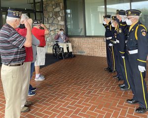 U.S. Army Major Celebrates 101st Birthday At Berlin Nursing Home With American Legion Members