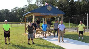 Salisbury Rotarians Donate And Construct Pavilions For Wicomico Little League Challenger Division Project 7 1/2