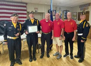 Marine Corps League Present Certificate Of Appreciation To OC American Legion