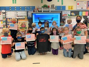 Ocean City Elementary 1st Graders From Ms. Coleman’s Class Pen Thank You Letters To Marine Squadron To Honor Veterans Day